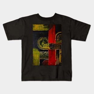 Oil painting abstract style Kids T-Shirt